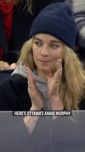 Ottawa’s own Annie Murphy and Menno Versteeg in the building at Madison Square Garden 🙌 | TSN