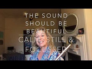 Flute Lesson Sonority Exercise 2 with Jane Rutter [ Marcel Moyse French Flute Technique ]