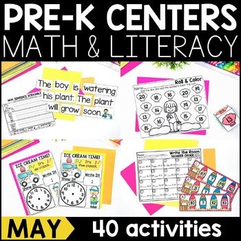 Pre K, Preschool Yearlong Centers: Monthly, Holiday Centers, Activities & Games