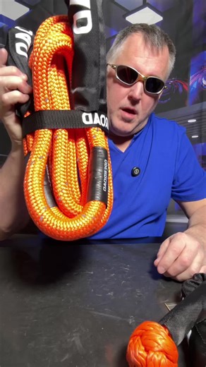 OPENROAD Kinetic Recovery Rope Tow Rope, 36000 Lbs (1in x 30ft Orange with Soft Shackle) Extreme Duty 35% Elasticity Energy Offroad Snatch Strap, Vehicle Recovery Kit #recoveryrope #towrope #kineticrope #kineticrecoveryrope