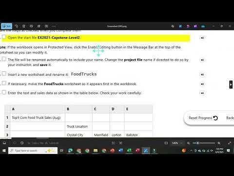 EX2021 Capstone Level2 | EXCEL 365/2021 CAPSTONE LEVEL 2 WORKING WITH SALES DATA | SIMnet Assignment