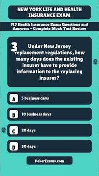 NJ Health Insurance Exam Questions and Answers – Complete Mock Test