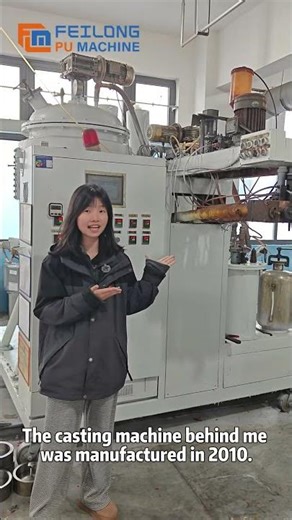 2010 Polyurethane Pouring Machine Operation | Video of Industrial Equipment Old Casting Machine