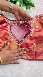 Simple aariwork design blouses