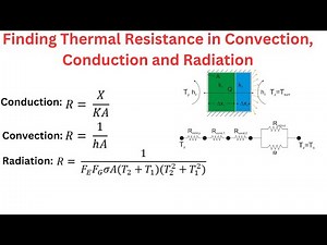 Finding Thermal Resistance in conduction, convection and radiation