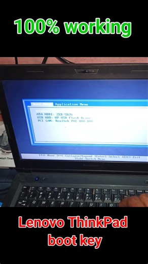 Lenovo ThinkPad boot key | Boot menu | Install Windows #windows #computer #laptop #lenovo