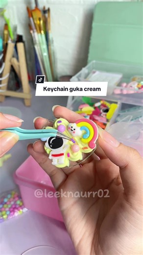DIY Keychain Making with Guka Cream Set | Step-by-Step Tutorial