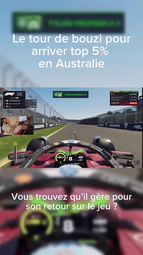 Vous trouvez qu’il gère ? Top 5% en Australie de la part de Lebouseuh ! #f1 #f125 #hotlap #lebouseuh #australian