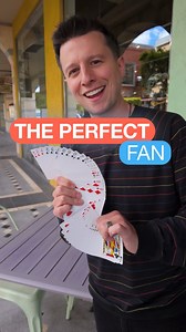 Come for the trick but stay for the blooper! Enjoy the one-hand card fan 1️⃣✋🃏🪭 Save & replay at your leisure! | Mat Franco