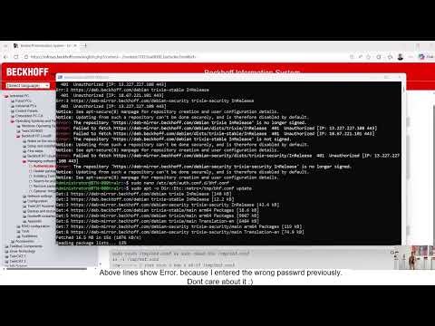 Beckhoff Linux RT OS [2/3] Search and Install TwinCAT packages