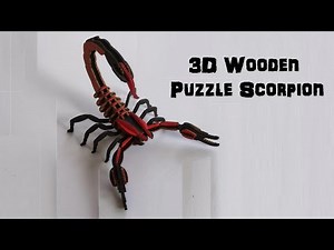 3D Laser-cut Wooden Puzzle Scorpion and 7 Striking Facts About Scorpions