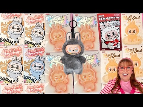 💜 The HUGE LABUBU Unboxing: Big into Energy! Exciting Macaron! Have a Seat! Labubu Coca Cola!!