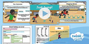 Twinkl Move PE - Year 1 Circuit Training: Lesson 2 - Just Jump!