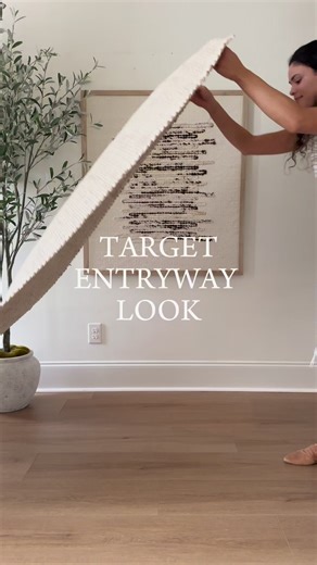 TARGET entryway look! Affordable but elevated! Link to SHOP is in the comments!! #target #targetfinds #targethomefinds #entryway #entrywaydesign | Linen Oaks Interiors