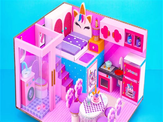 865K views · 18K reactions | DIY Miniature Cardboard House | DIY Barbie | Facebook