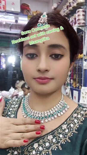 Eid Special Jewelry Set Featuring Necklace and Earrings