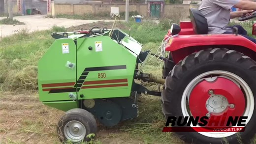 Farm Using Machine 850N Mini Round Hay Baler at Moderate Price