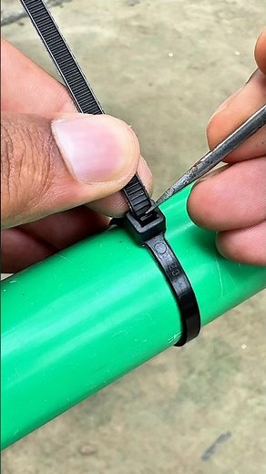 The correct way to open a zip tie for reuse!