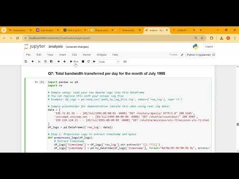 Web Server Log Analysis - Python Take-Home Assessment Mapup