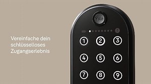 Yale - Smart Keypad 2 - Fingerprint- 05/303000/BL - Schwarz - Funktioniert mit Yale Smart-Geräten - Schlüsselloser Zugang - Persönlicher Zugangscode - Eingabe per Fingerabdruck - Hintergundbeleuchtung