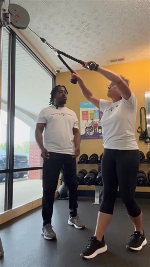 For this week’s #trainertip, Coach Lisa and Coach TJ demonstrate Cable High Pulls. High Pulls are a great upper body exercise that strengths the upper back, shoulders, and arms. It also promotes stability through core engagement. #bardstownky | Anytime Fitness Bardstown