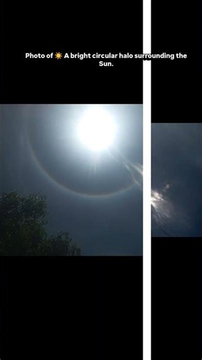 Captured a Rare 22° Sun Halo! 🌞✨