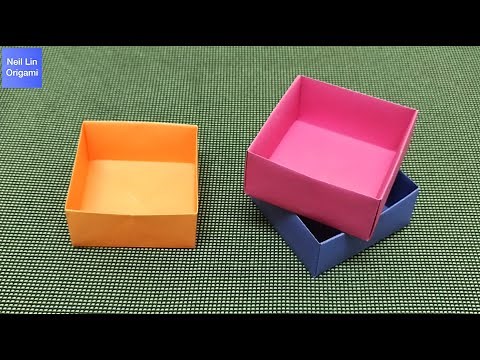Easy Origami Box Tutorial / How to Make a Paper Box Step By Step / DIY
