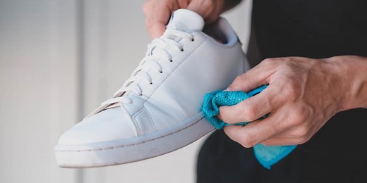 The best way to clean white trainers