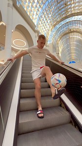Escalator Football Challenge 😳🩴🤣 | Andrew Henderson