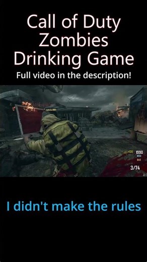 COD Zombies Drinking Game Challenge... Would you handle it? #codzombies #zombies #callofduty