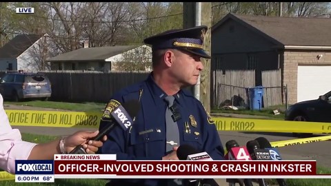 Officer-involved shooting in Inkster leaves suspect wounded, bystander dead in crash