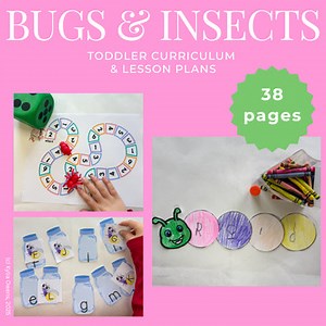 Bugs & Insects Toddler Activities, Lesson Plans Preschool Curriculum for April