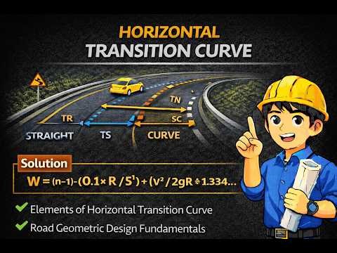 Horizontal Transition Curve Explained | Highway Engineering Made Easy | Civil Engineering