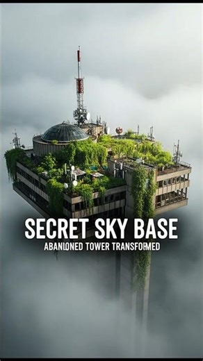 “Building a Secret Rooftop Survival Base on an Abandoned Tower” #satisfying#timelapse