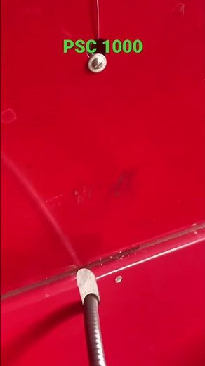 Testing PSC 1000 different parts cleaner.