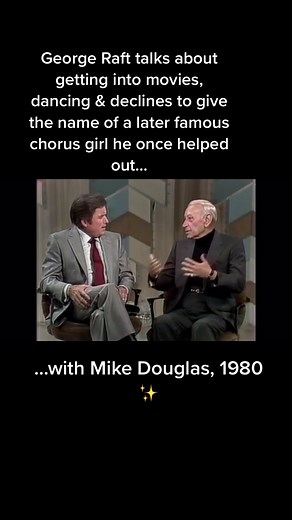 George Raft interviewed in 1980 ✨ #georgeraft #mikedouglas #oldhollywood #classicmovies #fyp #fypシ #foryou