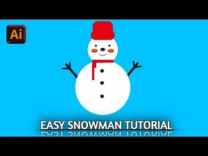 Adobe Illustrator 2025 Tutorial: Make a Cute Snowman Vector (Easy for Beginners)