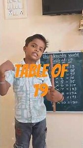 Table of 19 | Multiplication table of 19 | Rhythmic table of 19 | Maths Learning | ShivAnandisWorld