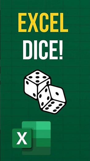 Roll a Dice in Excel with One Formula!