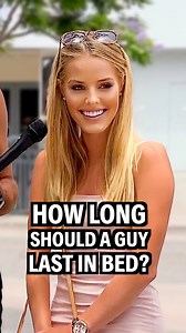 How long should a guy last in bed? We asked some girls for their honest takes — from 30-minute minimums to awkward premature moments... and even a surprise confession at the end. 👀 Let’s just say, not everyone’s had the same experience. | Adrian Gee