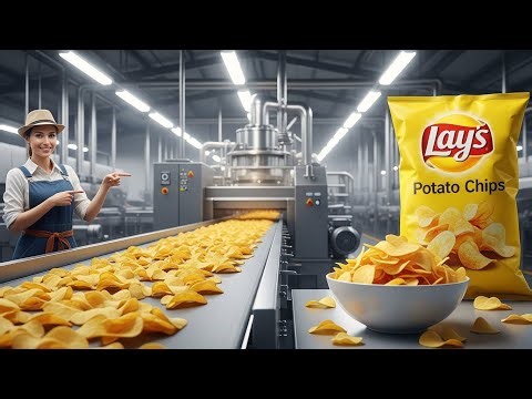 Inside the Lay's Factory: From Raw Potatoes to Perfect Chips (Full Process)