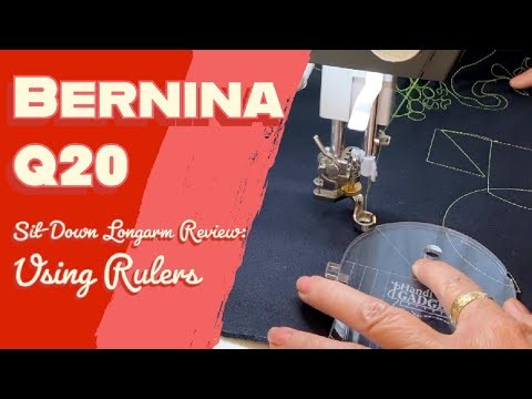 Using the Bernina Ruler Foot for Perfect Straight Lines & Curves