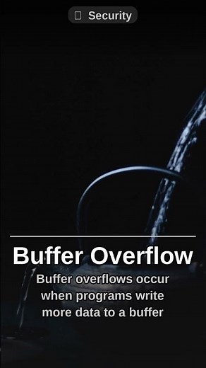Buffer Overflow Explained: A Critical Security Vulnerability #Shorts