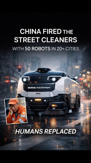 China Just Replaced Street Cleaners With Robots || WeRide Robosweeper ||