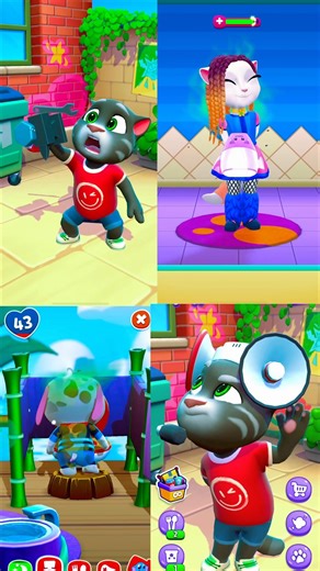 Talking Tom vs my Angela2 vs my Hank gameplay (210) #shorts