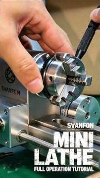Mini Lathe, Compact Mini Lathe, Micro Lathe, Desktop Lathe, Small Turning Lathe, DIY Lathe SVANFON