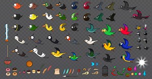 Cute Birds 2D(8 in 1) Pack | 2D Characters | Unity Asset Store