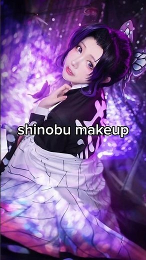 How To Do Shinobu Makeup #demonslayer #cute #makeup #aesthetic #girl #aestheticgirl #short #youtube