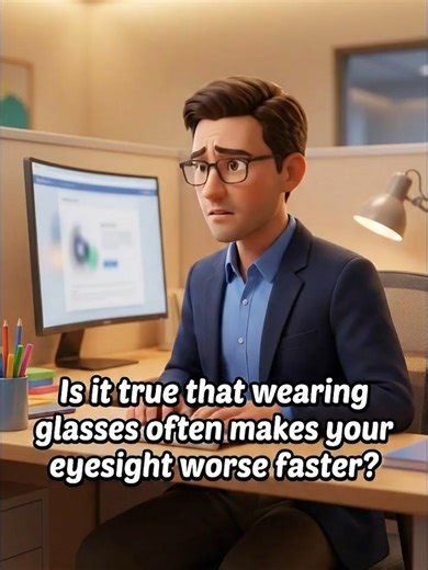 ใส่แว่นแล้วตาจะขี้เกียจ/สั้นเร็วขึ้นจริงป่าว? สงสัยมา หมอมีคำตอบให้แล้วนะ! #สุขภาพตา #สายตาสั้น #ดูแลดวงตา #ความรู้ #fyp