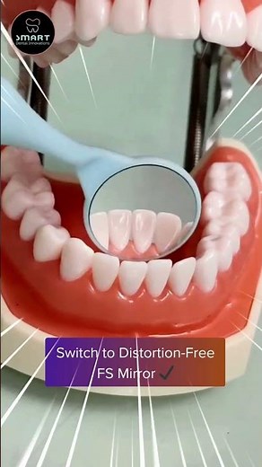 Crystal FS Mirror | Front Surface Dental Mirror for Clear & Distortion-Free Reflection
